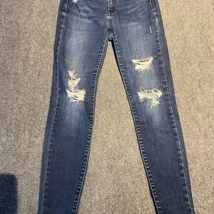 Judy Blue Dark Wash Distressed Skinny Jeans 3/26